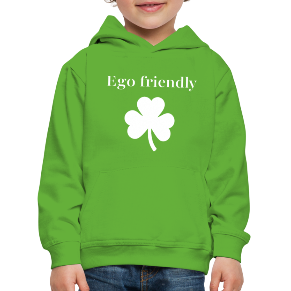 Kids' Premium Hood lucky clover - light green