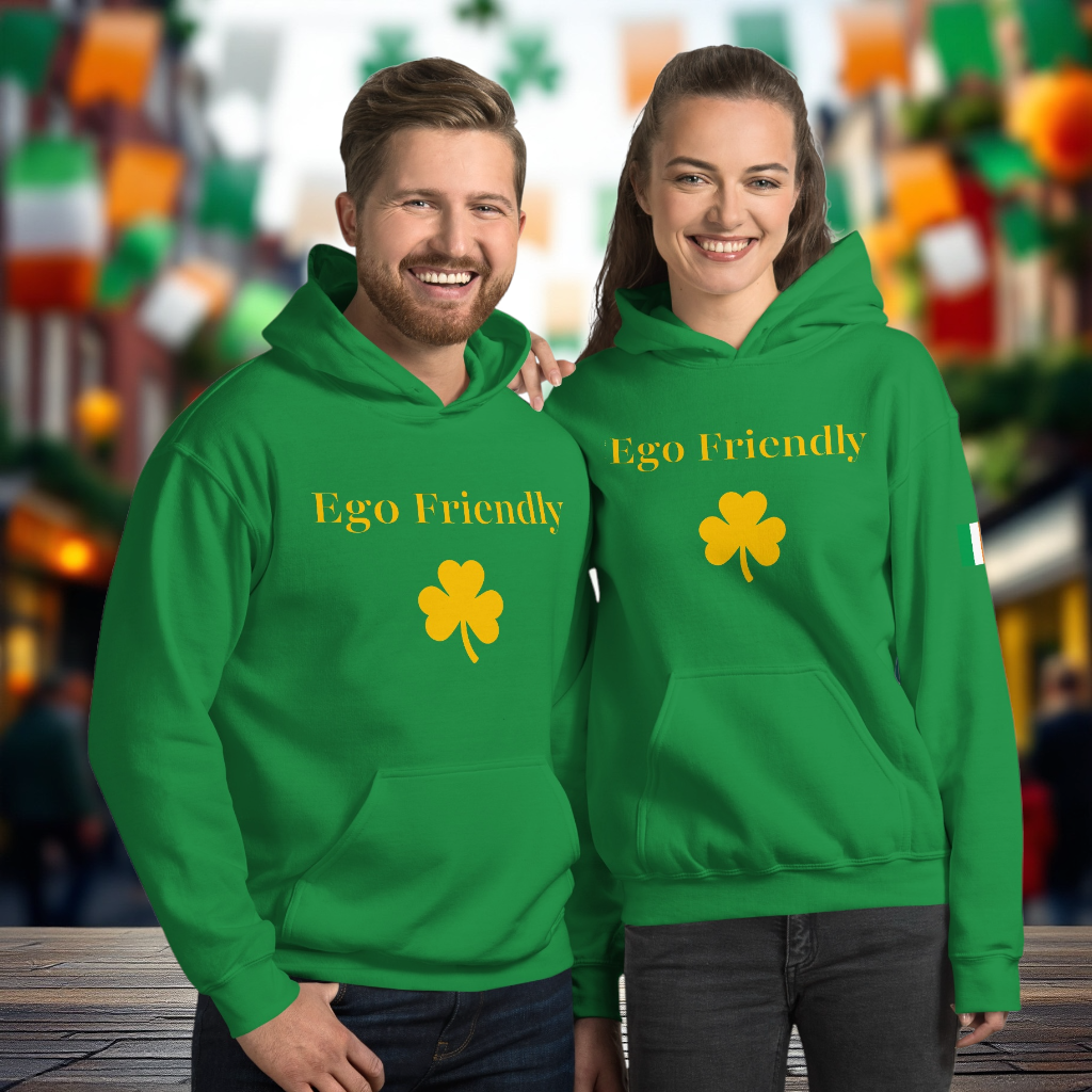 Unisex Hoodie – Lucky Clover Ego Friendly Edition 🍀