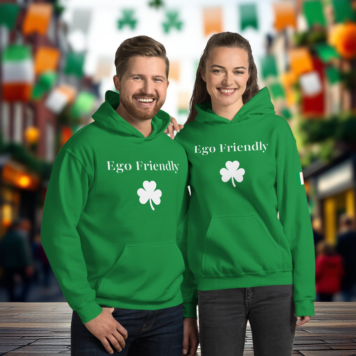 Unisex Hoodie – Lucky Clover Ego Friendly Edition 🍀